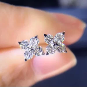 Round Cut White Topaz CZ Diamond Gemstones