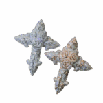 Moissanite pendant cross